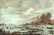 Aert van der Neer Winter Landscape oil painting
